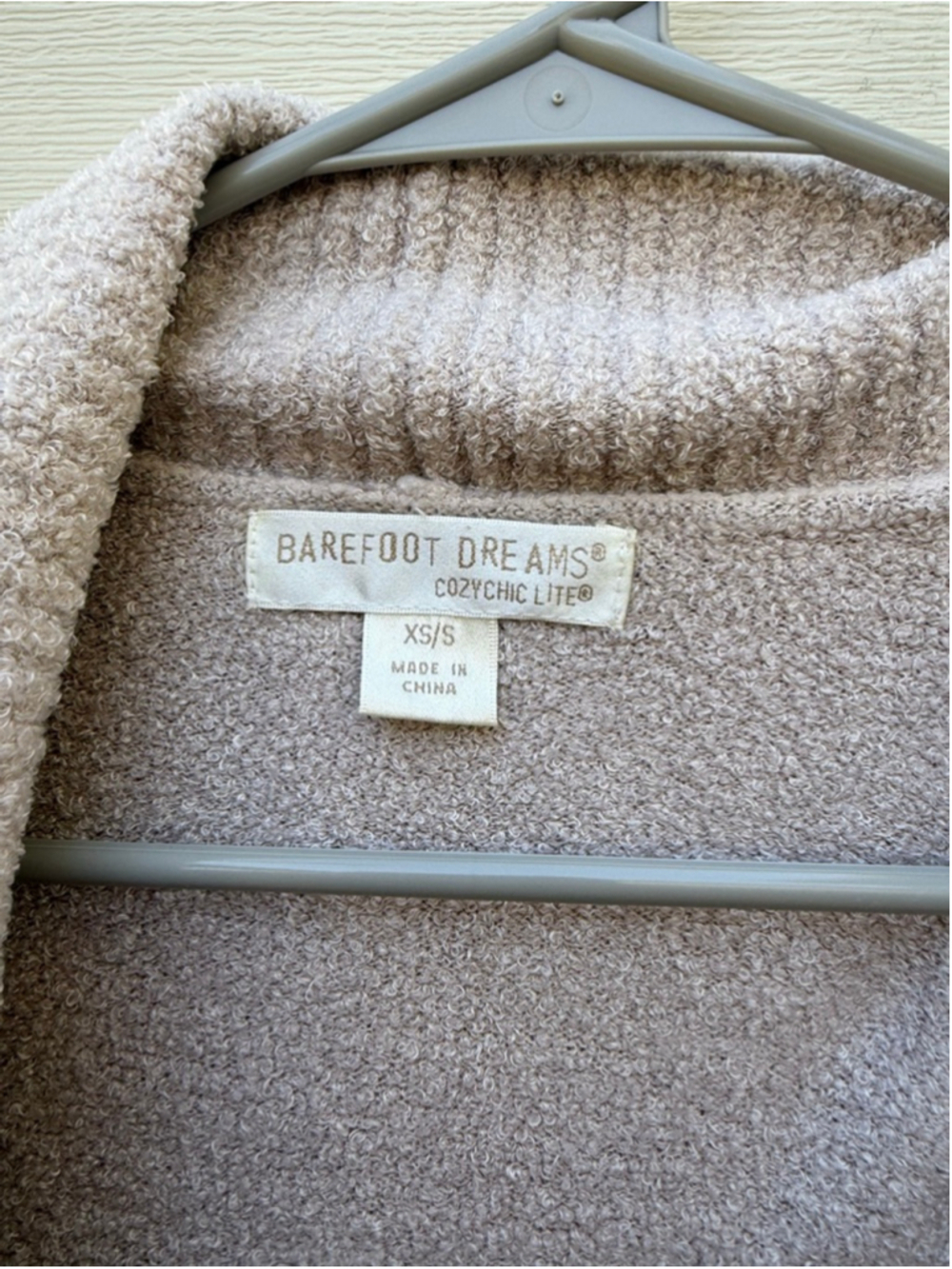 Barefoot Dreams CozyChic Lite Cardigan XS/S Pink Beige Soft Duster - Picture 5 of 6